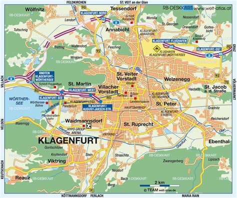 klagenfurt austria map